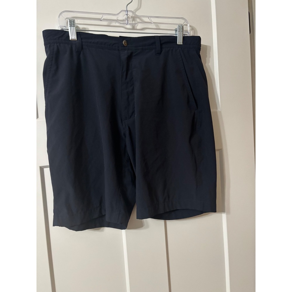 FootJoy FJ Golf Shorts Mens W34‎ Navy Blue Polyester Spandex Performance Stretch